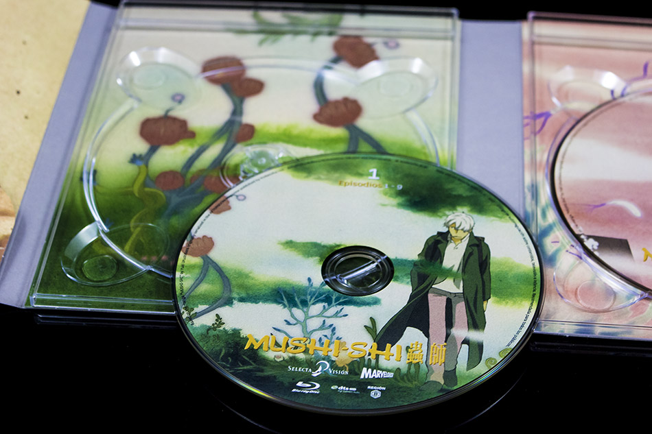 Fotografías del Digipak con la serie Mushi-Shi en Blu-ray 17