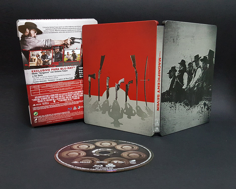 Fotografías del Steelbook de Los Siete Magníficos en Blu-ray 16