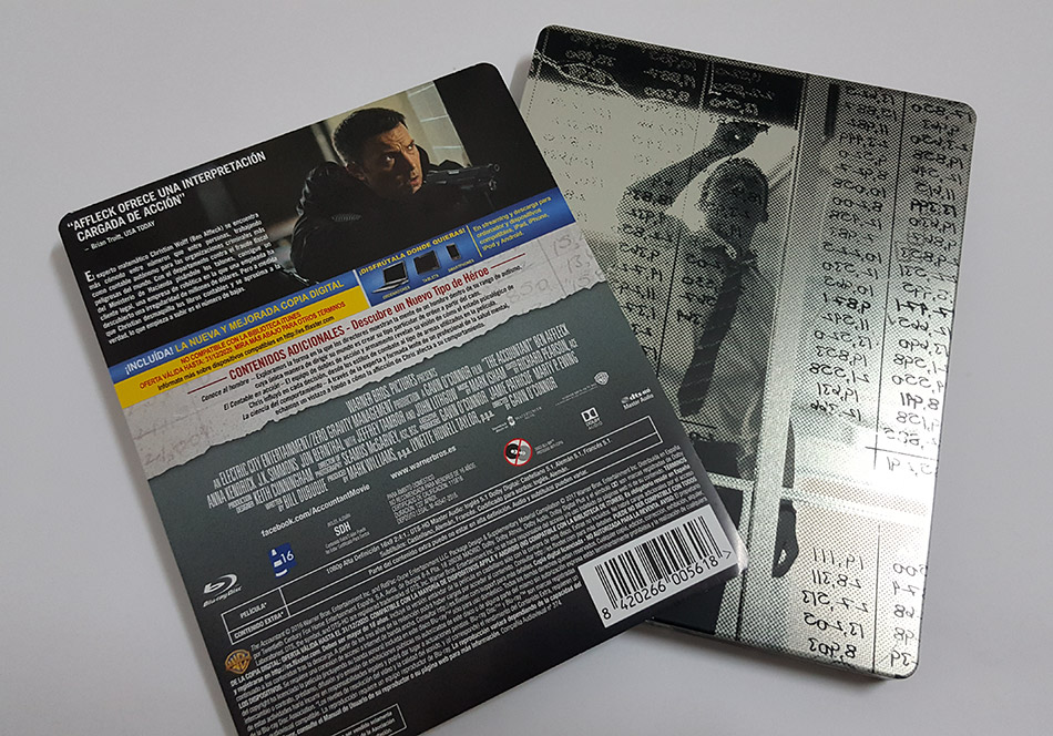 Fotografías del Steelbook exclusivo de El Contable en Blu-ray 5