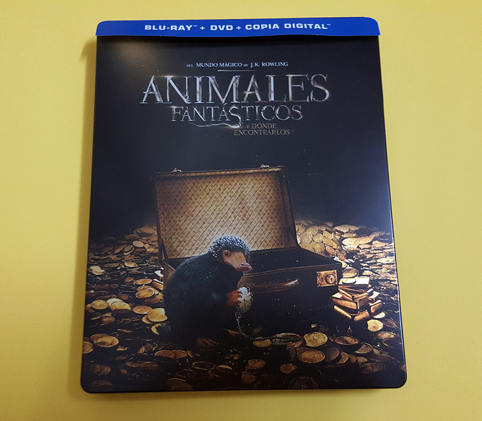 Fotografías del Steelbook de Animales Fantásticos y Dónde Encontrarlos en Blu-ray 1