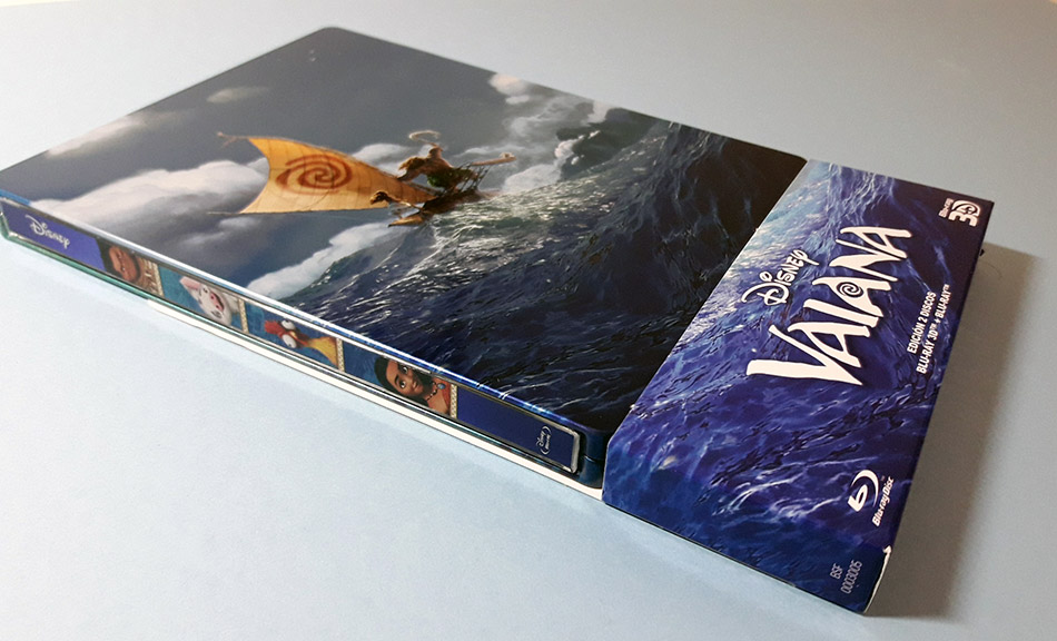 Fotografías del Steelbook de Vaiana en Blu-ray 3D y 2D 3