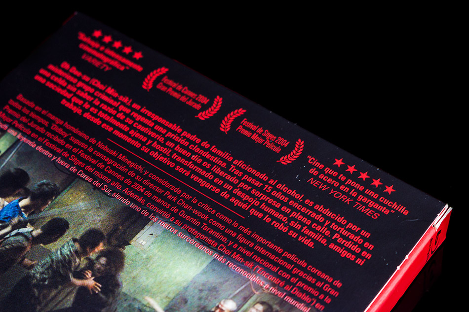 Fotografías del Digipak de Old Boy edición restaurada en Blu-ray 5