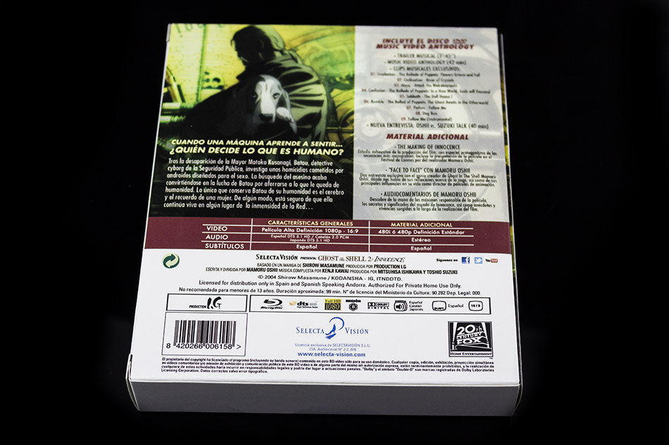 Fotografías del Digipak de Ghost in the Shell 2: Innocence en Blu-ray 5