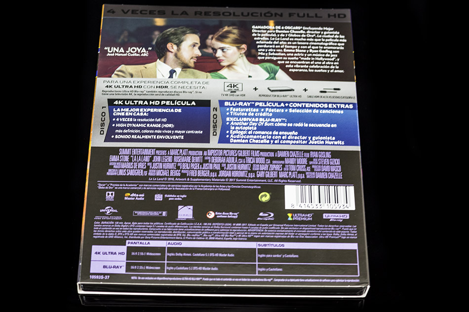 Fotografías del Ultra HD Blu-ray 4K de La La Land 6