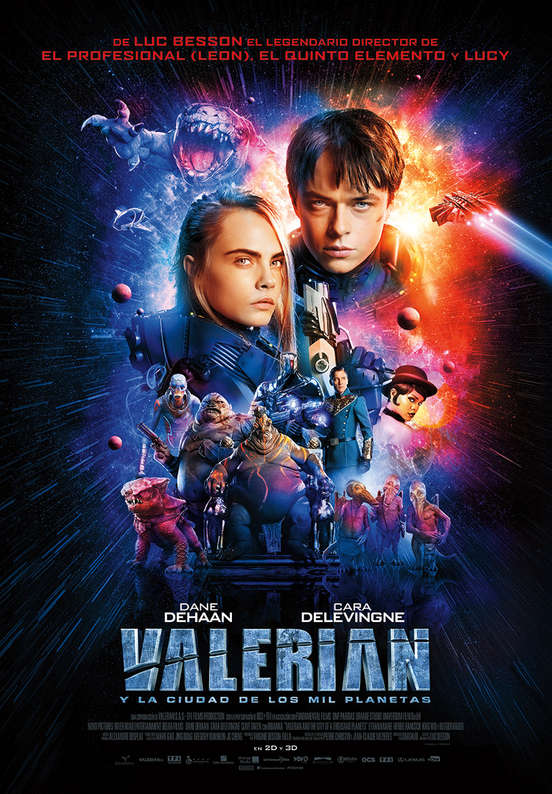 Cartel final de Valerian y la Ciudad de los Mil Planetas