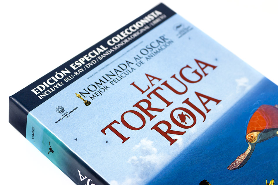 Fotografías de la edición coleccionista de La Tortuga Roja en Blu-ray