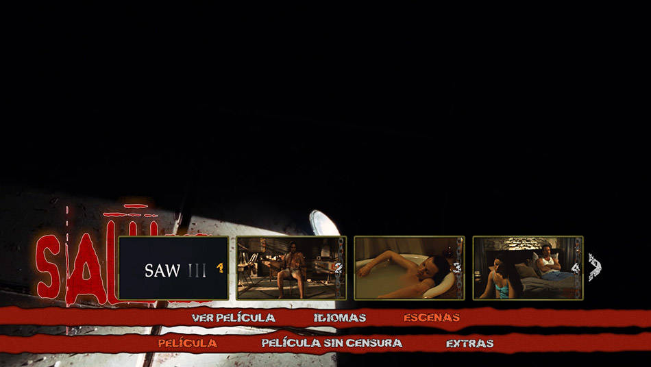 Capturas de imagen del Blu-ray de Saw III - Edición Extrema 1
