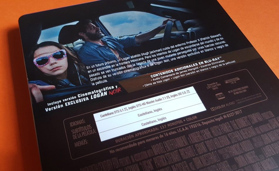 Fotografías del Steelbook de Logan en Blu-ray 5