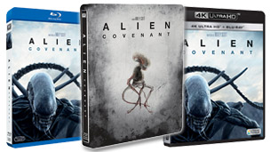 Carátulas y extras de Alien: Covenant en Blu-ray, Steelbook y UHD 4K