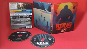 Fotografías de Steelbook de Kong: La Isla Calavera en Blu-ray 3D y 2D