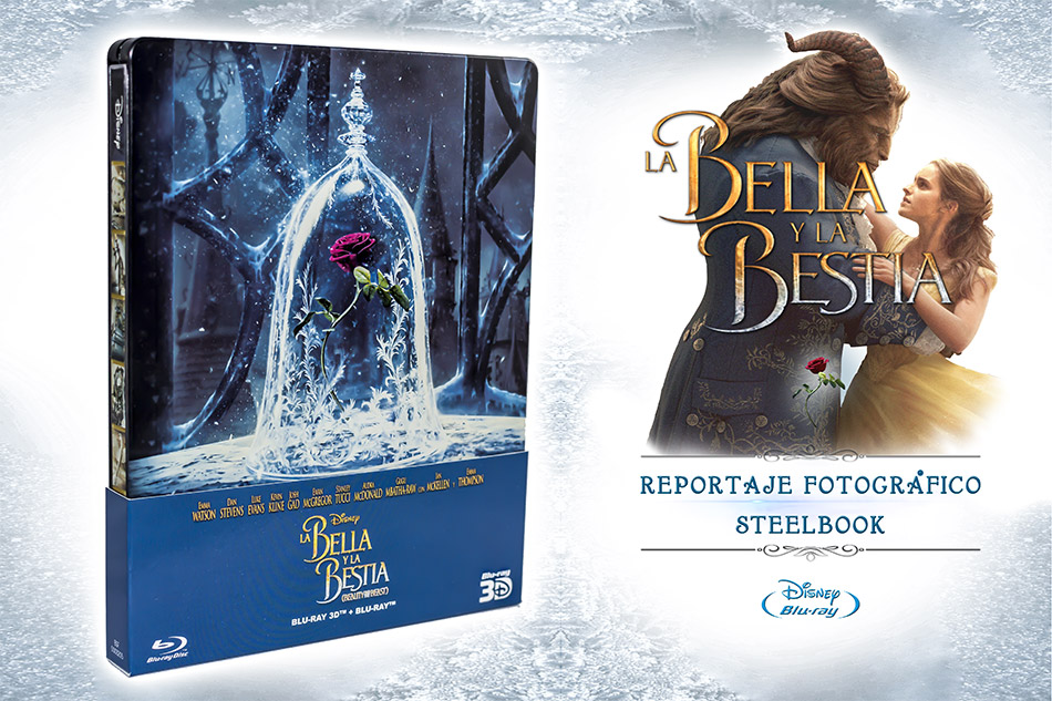 Fotografías del Steelbook de La Bella y la Bestia en Blu-ray 3D y 2D 1