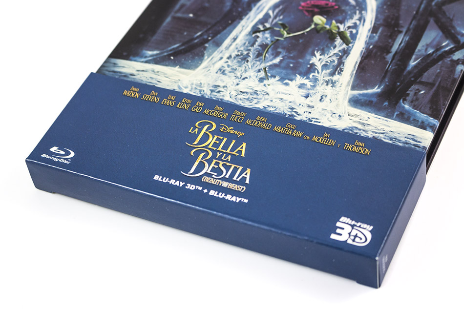 Fotografías del Steelbook de La Bella y la Bestia en Blu-ray 3D y 2D 4