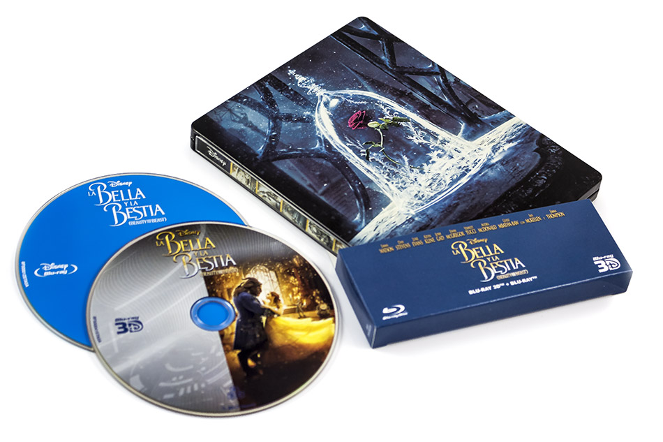 Fotografías del Steelbook de La Bella y la Bestia en Blu-ray 3D y 2D 16