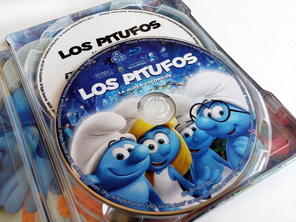 Fotografías del Steelbook de Los Pitufos: La Aldea Escondida en Blu-ray 8