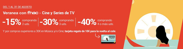 Promoción 40% dto comprando 4 o más unidades en fnac.es