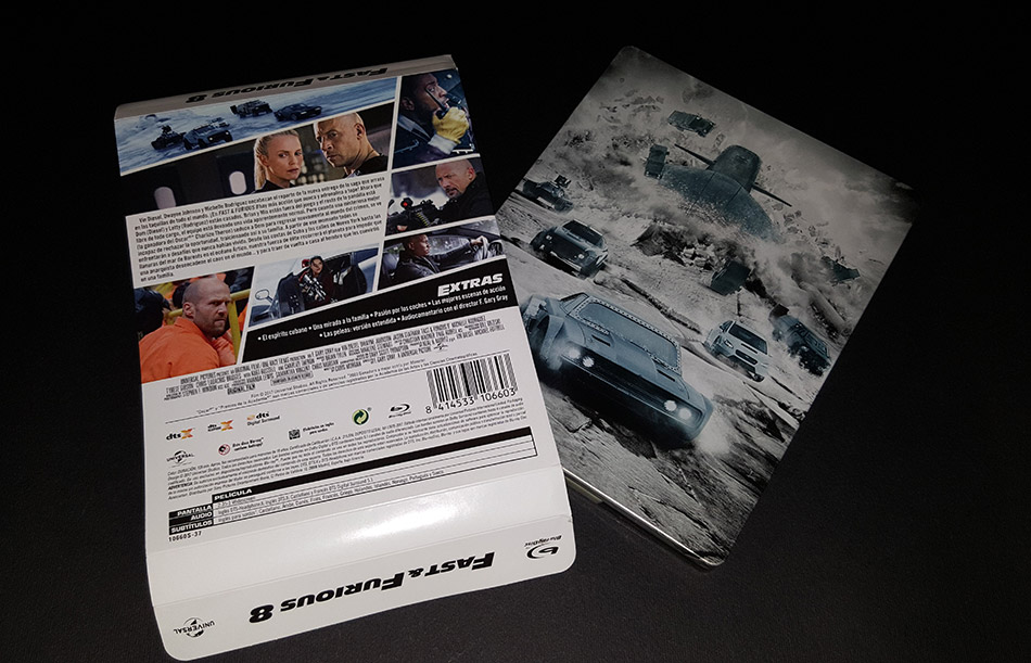 Fotografías del Steelbook de Fast & Furious 8 en Blu-ray (Media Markt) 6