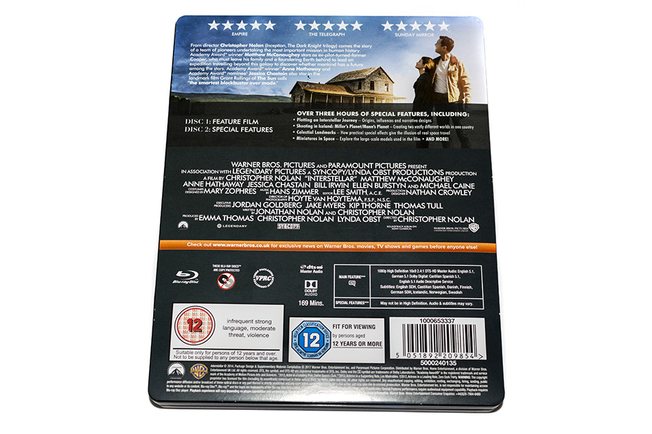 Fotografías del Steelbook de Interstellar en Blu-ray (UK) 7