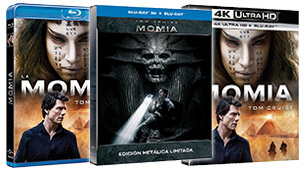 Todos los detalles de La Momia en Blu-ray, UHD 4K y Steelbook