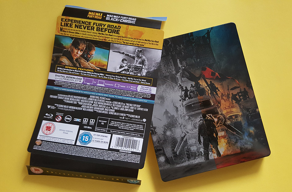 Fotografías del Steelbook de Mad Max: Furia en la Carretera Black & Chrome en Blu-ray (Zavvi) 6