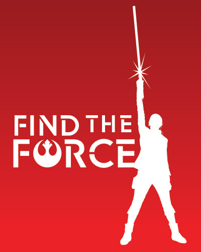 Presentación del evento de realidad aumentada Star Wars Find the Force