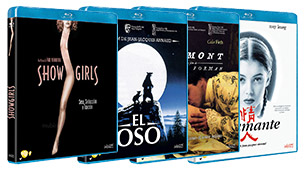 Nuevas ediciones de Showgirls, El Oso, Valmont y El Amante a 1080p