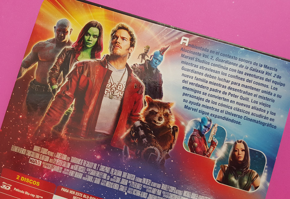 Fotografías del Steelbook de Guardianes de la Galaxia Vol. 2 Blu-ray 6