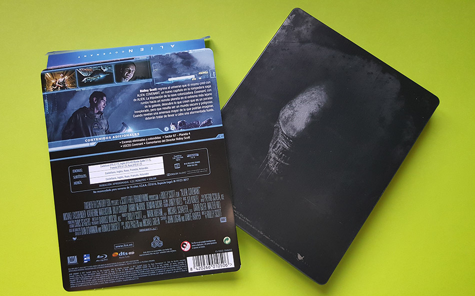 Fotografías del Steelbook de Alien: Covenant en Blu-ray 5