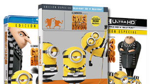 Detalles completos de Gru 3 Mi Villano Favorito en Blu-ray, 3D y UHD 4K