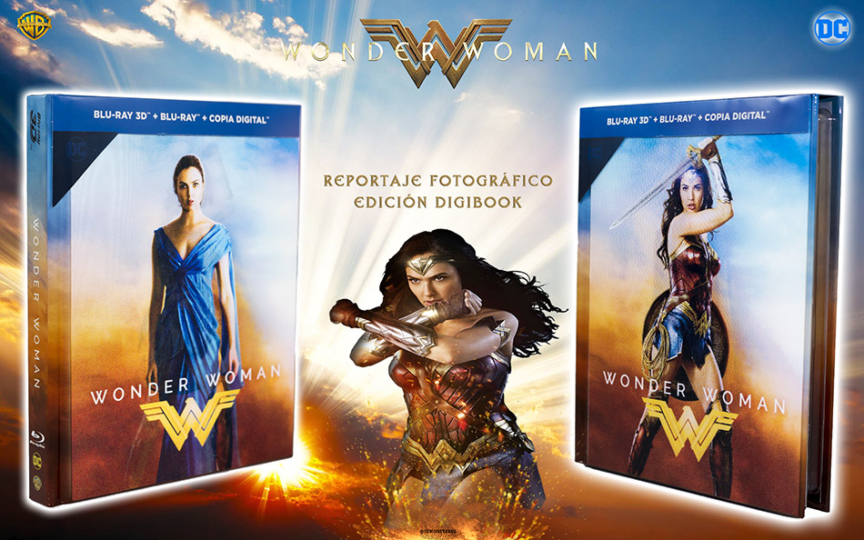 Fotografías del Digibook de Wonder Woman en Blu-ray 3D y 2D 1