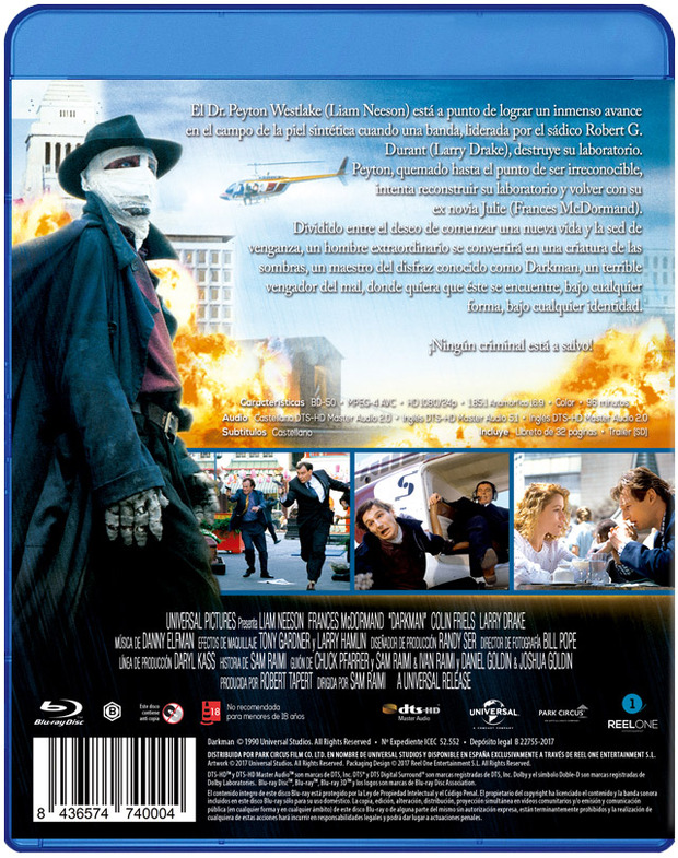 Más información de Darkman en Blu-ray 5