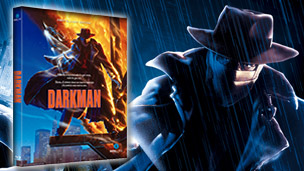 Carátula y contenidos de Darkman en Blu-ray, dirigida por Sam Raimi