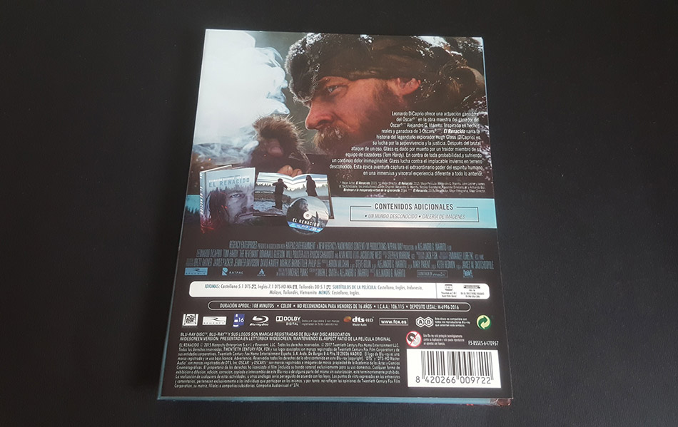 Fotografías del Digibook de El Renacido en Blu-ray 4