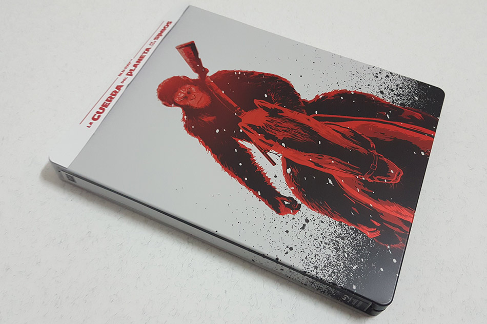 Fotografías del Steelbook de La Guerra del Planeta de los Simios en Blu-ray 4