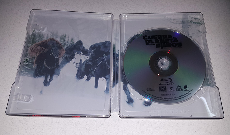 Fotografías del Steelbook de La Guerra del Planeta de los Simios en Blu-ray 16