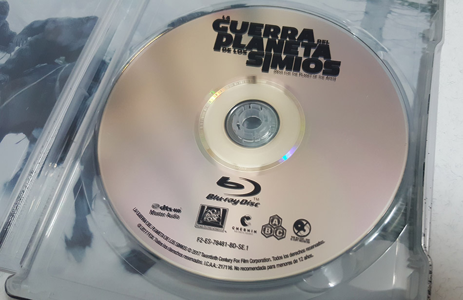 Fotografías del Steelbook de La Guerra del Planeta de los Simios en Blu-ray 17