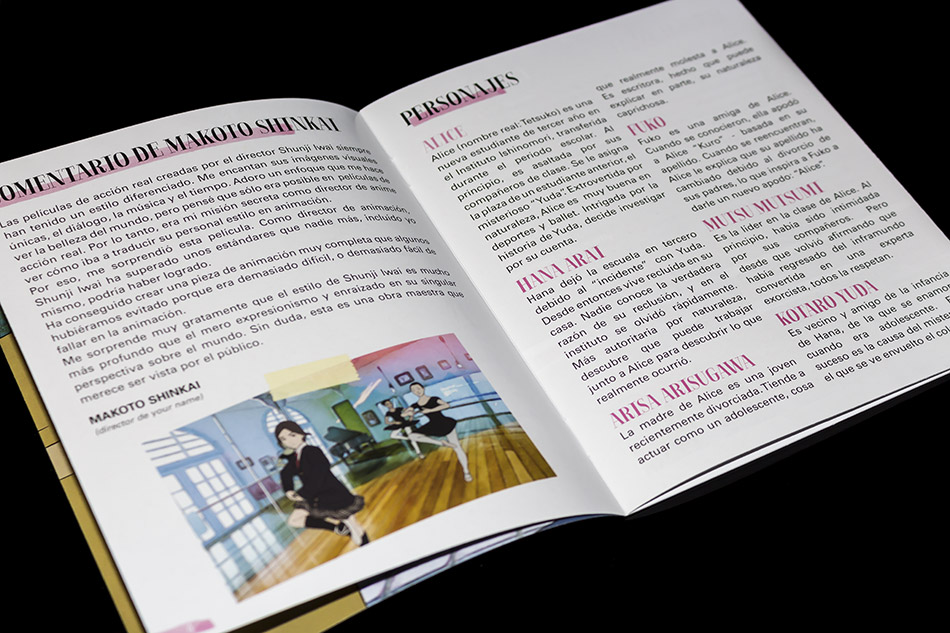 Fotografías del Digipak de El Caso de Hana y Alice en Blu-ray 14