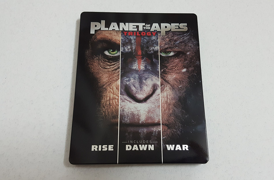 Fotografías del Steelbook de la Trilogía El Planeta de los Simios en Blu-ray 9