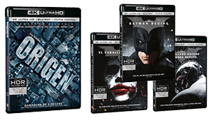 Carátulas de los nuevos UHD 4K de películas de Christopher Nolan