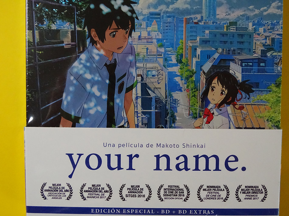 Fotografías del Steelbook de your name. en Blu-ray 2