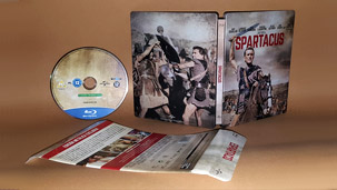 Fotografías del Steelbook de Espartaco en Blu-ray