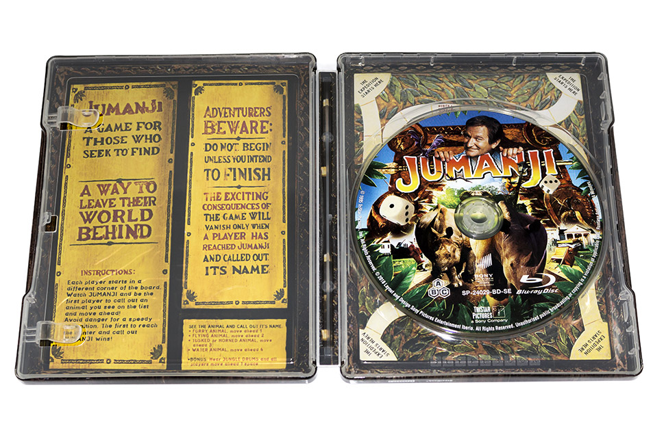 Fotografías del Steelbook de Jumanji en Blu-ray 14