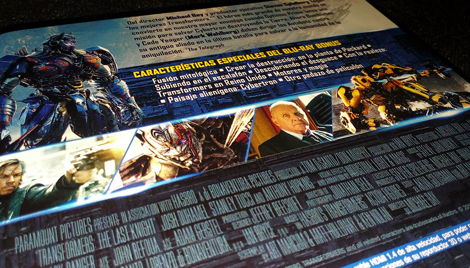 Fotografías del Steelbook de Transformers: El Último Caballero en 3D 5