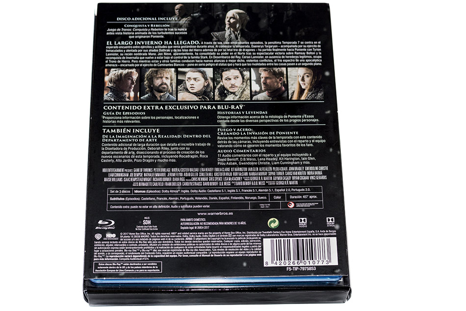 Fotografías de la séptima temporada de Juego de Tronos en Blu-ray 6