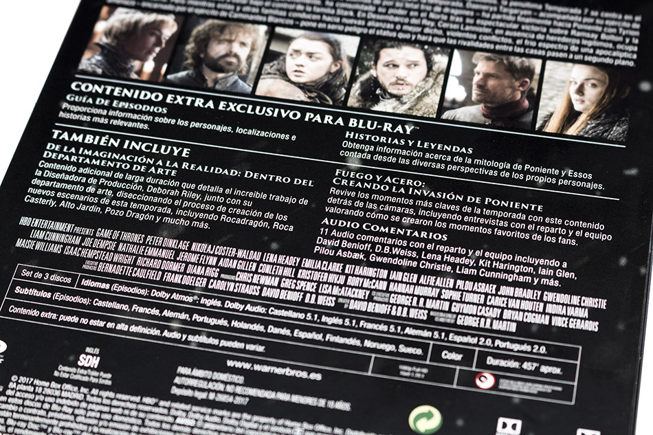 Fotografías de la séptima temporada de Juego de Tronos en Blu-ray 8