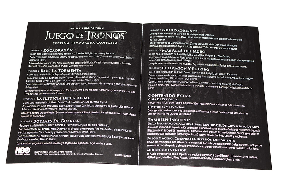Fotografías de la séptima temporada de Juego de Tronos en Blu-ray 18