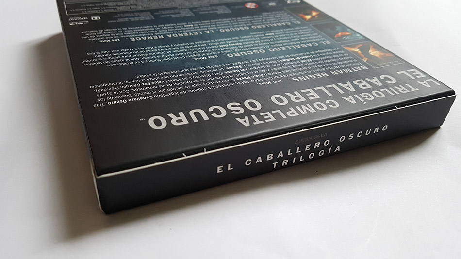 Fotografías del Digipak de la Trilogía El Caballero Oscuro en Blu-ray 5