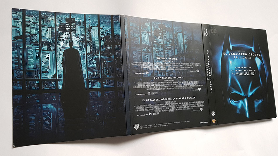 Fotografías del Digipak de la Trilogía El Caballero Oscuro en Blu-ray 10