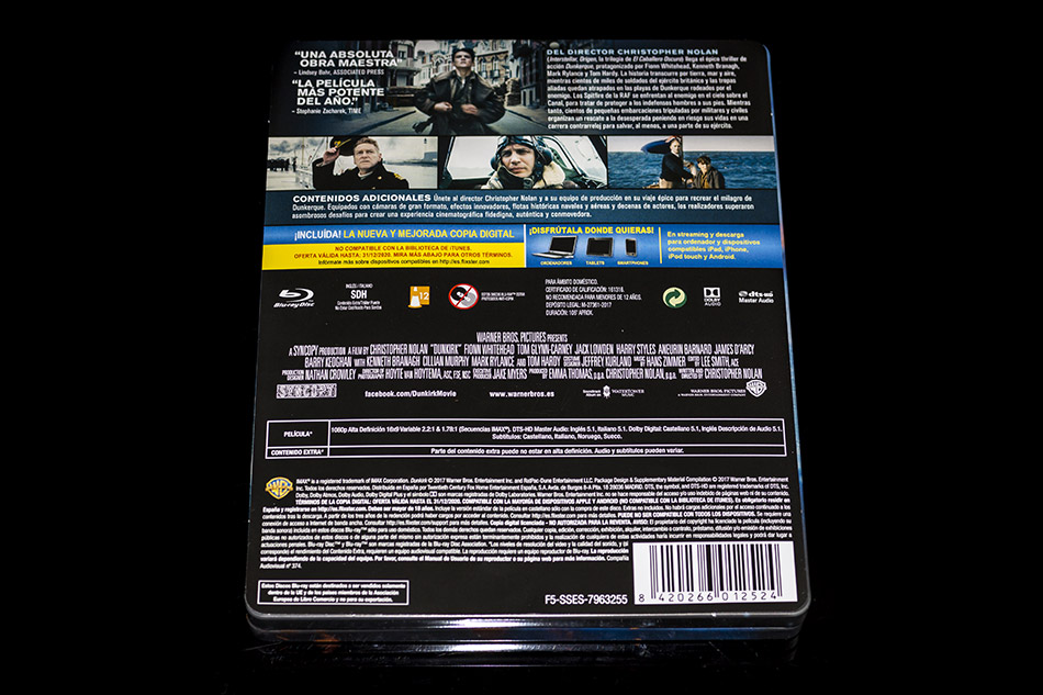 Fotografías del Steelbook de Dunkerque en Blu-ray 6