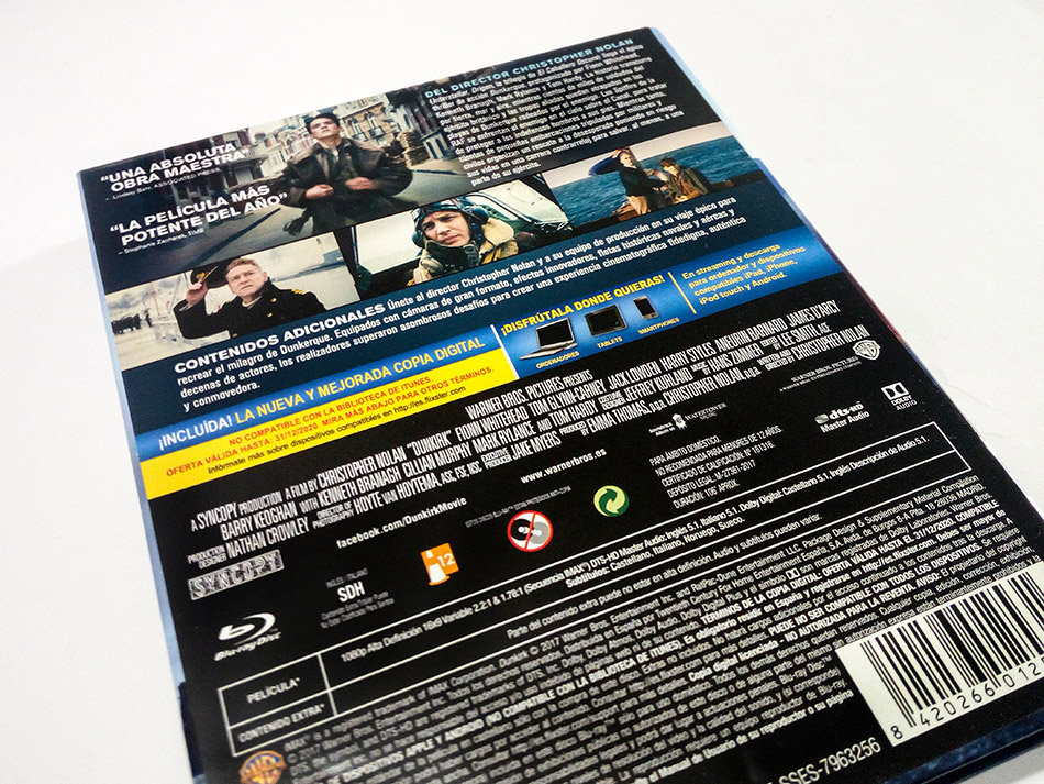 Fotografías del Digibook de Dunkerque en Blu-ray 5