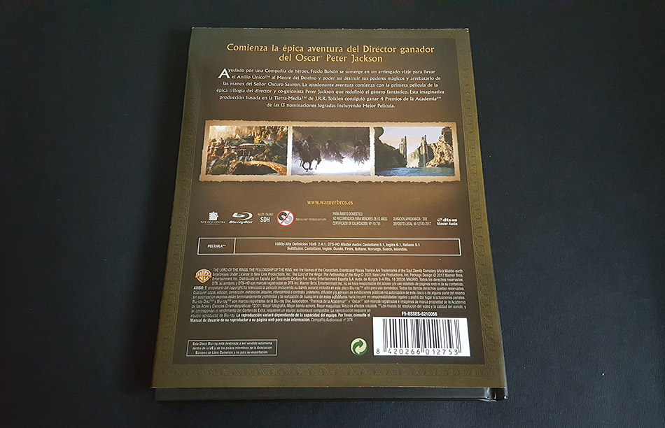 Fotografías del Digibook de La Comunidad del Anillo en Blu-ray 4